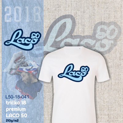 Tričko Premium LACO 50  White  - S