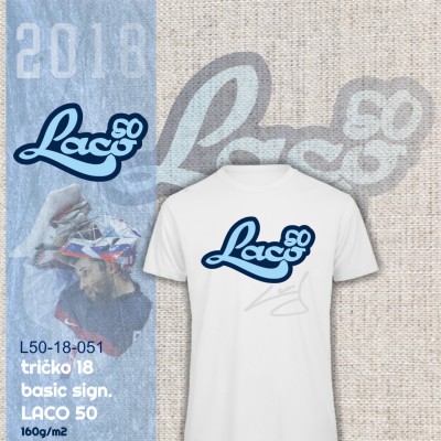 Tričko Basic LACO 50 biele  - S