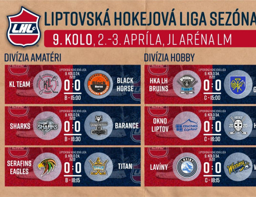 9. kolo LHL 2021/2022 - výsledky