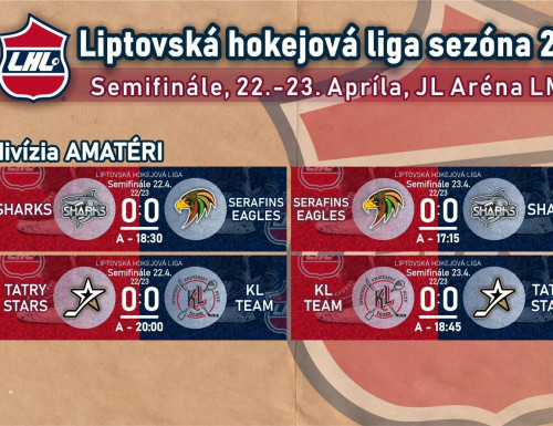 Semifinále playoff LHL - výsledky