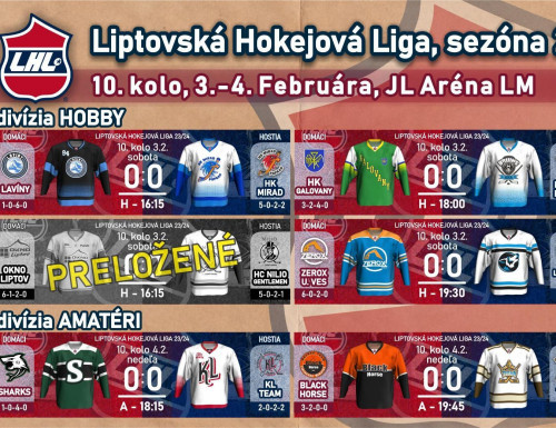 10. kolo LHL, sezóna 2023/2024