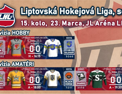 15. kolo LHL, sezóna 2023/2024