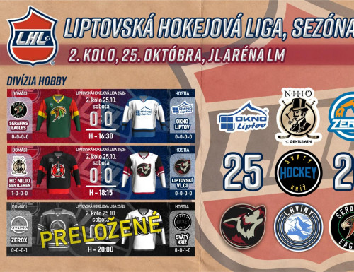 2. kolo LHL, sezóna 2025/2026