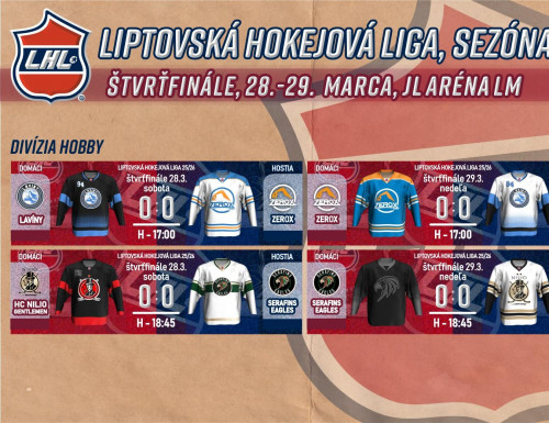 štvrťfinále LHL - divízia Hobby 2025/2026